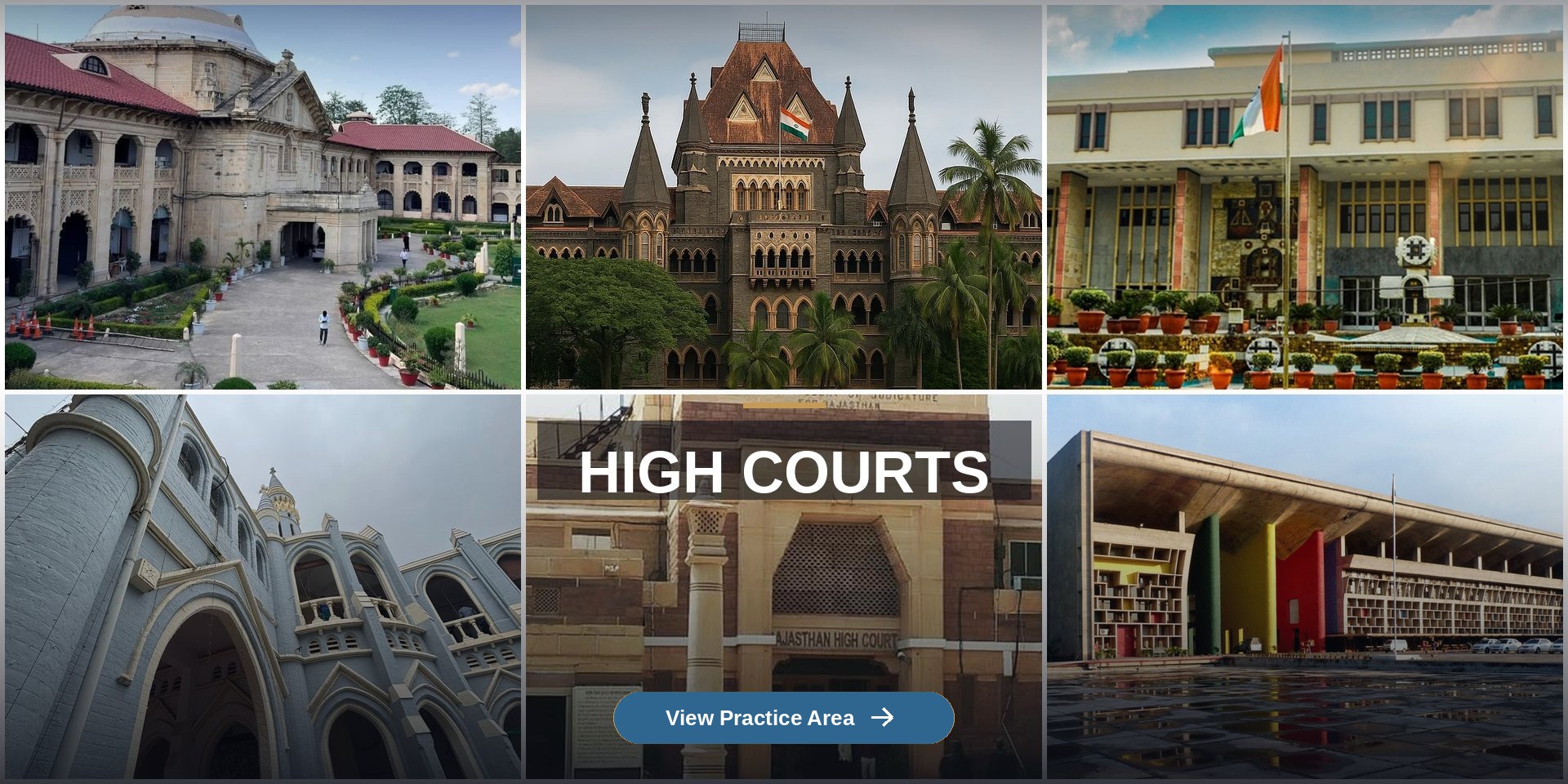 Collage of High Court buildings across India